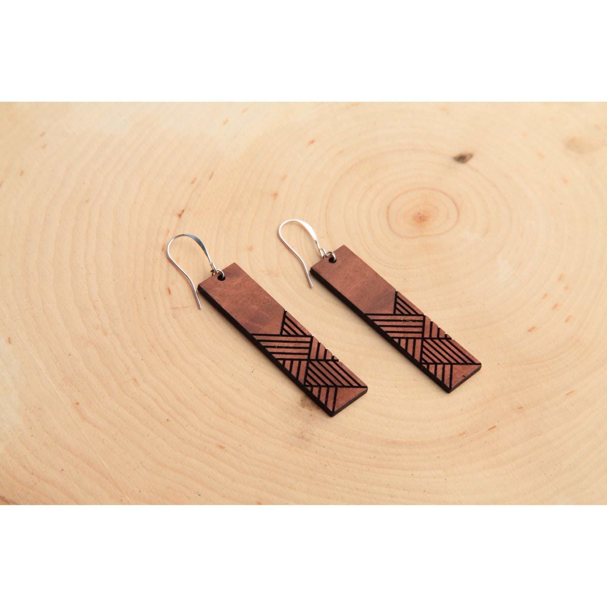 Weave | Wood Earrings Boho Earrings - Ranch Junkie Mercantile LLC